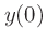 $\displaystyle y(0)$