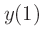 $\displaystyle y(1)$